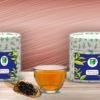 Phoenix Eight Immortals: tea boxes, cup infusion, dry tea leaves