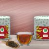 Yunnan Golden: tea boxes, liquor, dry tea leaves